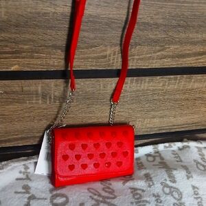 Betsey Jonhson Crossbody Red Hearth Bag